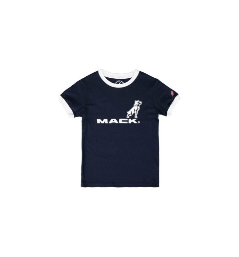 Youth Mack Logo Navy Ringer T-shirt