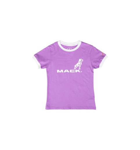 Youth Mack Logo Lavender Ringer T-shirt