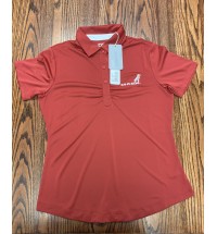 Ladies Red Polo