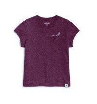 Ladies Heather Maroon Tee