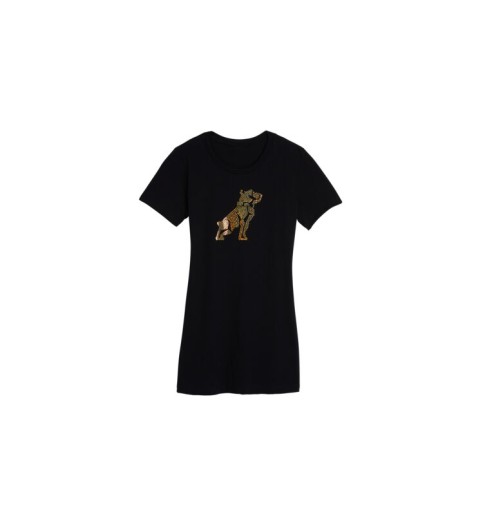 Ladies Sequin Bulldog Tee