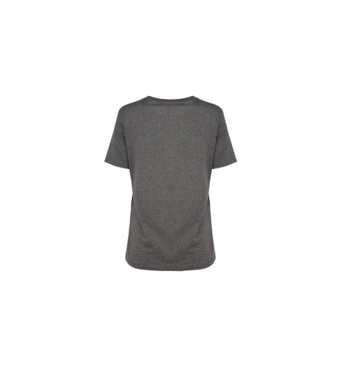 Ladies Deep Heather Grey Sequin Bulldog T-shirt Ladies Deep Heather Grey Sequin Bulldog T-shirt