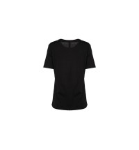 Ladies Black Sequin Bulldog T-shirt