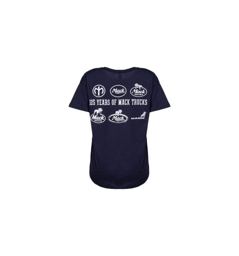 125th Anniversary Mack Logo Navy Ladies T-shirt 125th Anniversary Mack Logo Navy Ladies T-shirt