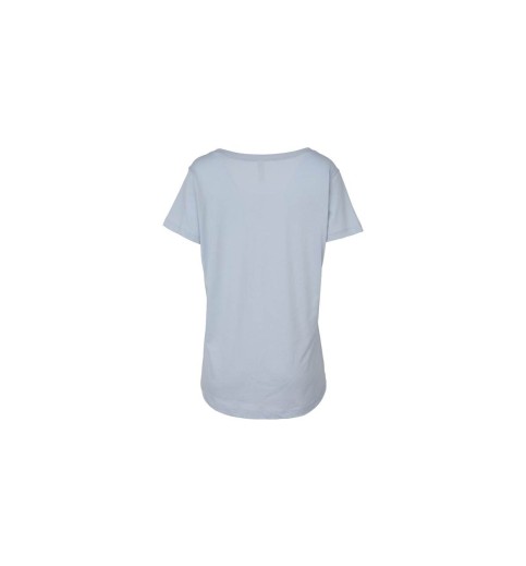 Cursive Bulldog Tough Blue Fog Scoop Neck T-shirt Cursive Bulldog Tough Blue Fog Scoop Neck T-shirt