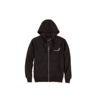 Mack Full Zip Fleece Black Hoodie