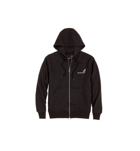 Mack Full Zip Fleece Black Hoodie