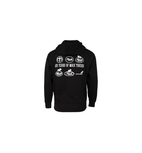 125th Anniversary Mack Logo Black Full Zip Hoodie 125th Anniversary Mack Logo Black Full Zip Hoodie