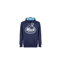 Navy/Blue 2-tone Jersey Lined Hoodie