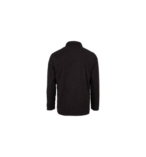 Mack Black Textured Fleece Jacket Mack Black Textured Fleece Jacket