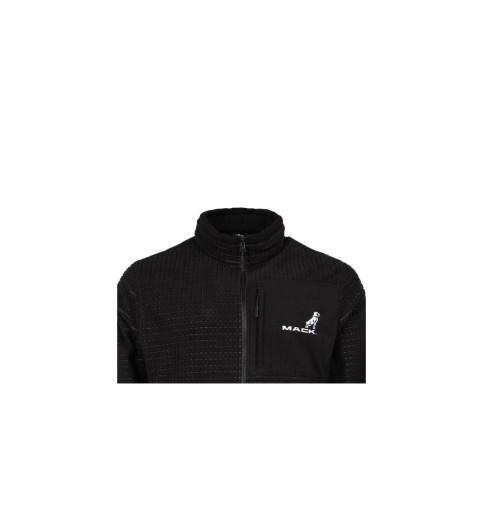 Mack Black Textured Fleece Jacket Mack Black Textured Fleece Jacket