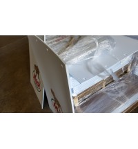 White Mud Flap Set with 4 Color Mack Logo 30 inch