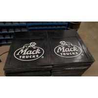 30 inch Bulldog Mud Flap Set with 3 legged dog logo