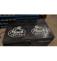 30 inch Bulldog Mud Flap Set with 3 legged dog logo