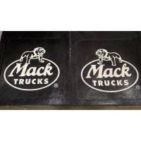 36 inch Bulldog Mud Flap Set  with 3 legged dog logo