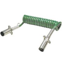 ABS Green Coiled Trailer Cable ABS Green Coiled Trailer Cable
