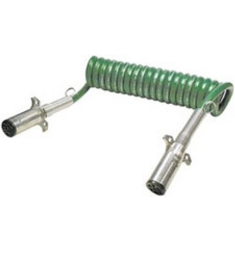 ABS Green Coiled Trailer Cable ABS Green Coiled Trailer Cable