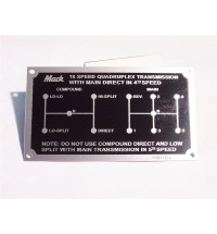 18 Speed Quadraplex Shift Plate 18 Speed Quadraplex Shift Plate