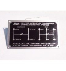 18 Speed Quadraplex Shift Plate 18 Speed Quadraplex Shift Plate