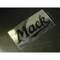 Chrome Mack Script Decal Chrome Mack Script Decal