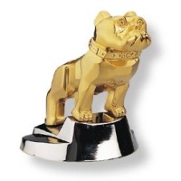 Gold Bulldog Hood Ornament Gold Bulldog Hood Ornament