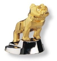 Gold Bulldog Hood Ornament Gold Bulldog Hood Ornament