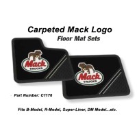 Carpeted Mack Logo Floor Mats Carpeted Mack Logo Floor Mats