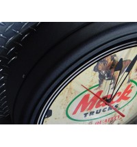 20" Mack Logo Neon Clock (Black)