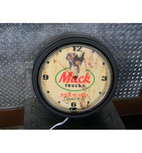 20" Mack Logo Neon Clock (Black) 20" Mack Logo Neon Clock (Black)