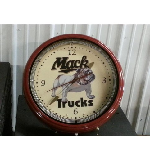 20" Bulldog Logo Neon Clock 20" Bulldog Logo Neon Clock