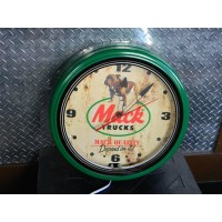 20" Mack Logo Neon Clock (Green) 20" Mack Logo Neon Clock (Green)