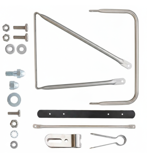 R-Model Stainless Mirror Arm Set Left Side Aftermarket R-Model Stainless Mirror Arm Set Left Side Aftermarket